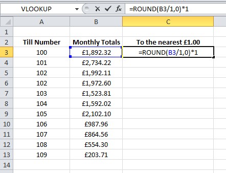 how to round to nearest decimal in excel for mac